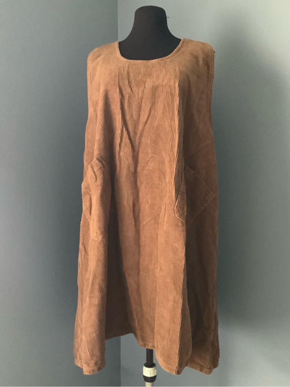 Shiny By Nature Corduroy Brown Jumper Dress 2XL
